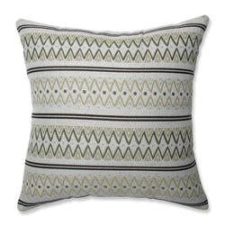 Zig Zag Avocado Green 16.5-Inch Throw Pillow