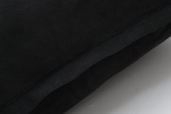 Indoor Velvet Flange Black 18-Inch Throw Pillow