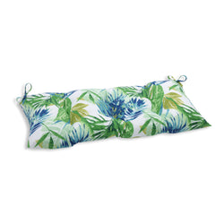 Soleil Blue/Green Tufted Bench/Swing Cushion