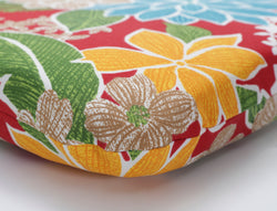 Bora Cay Red Rounded Corners Chair Cushion