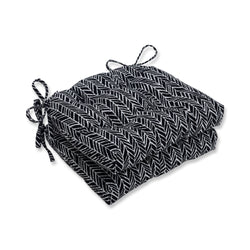 Herringbone Night Reversible Chair Pad (Set Of 2)