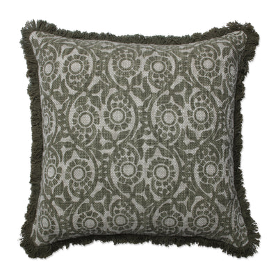 Tara Grass Green 19-inch Throw Pillow