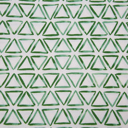 Painted Triangles Verte Wicker Seat Cushion