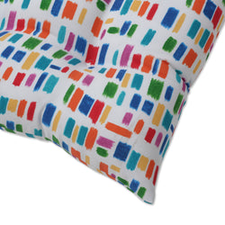 Color Tabs Primaries Tufted Seat Cushions