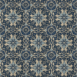 Woodblock Prism Blue Fabric
