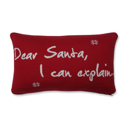 Indoor Christmas I Can Explain Rectangular Throw Pillow