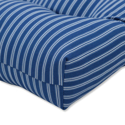 Resort Stripe Blue 60" Blown Bench