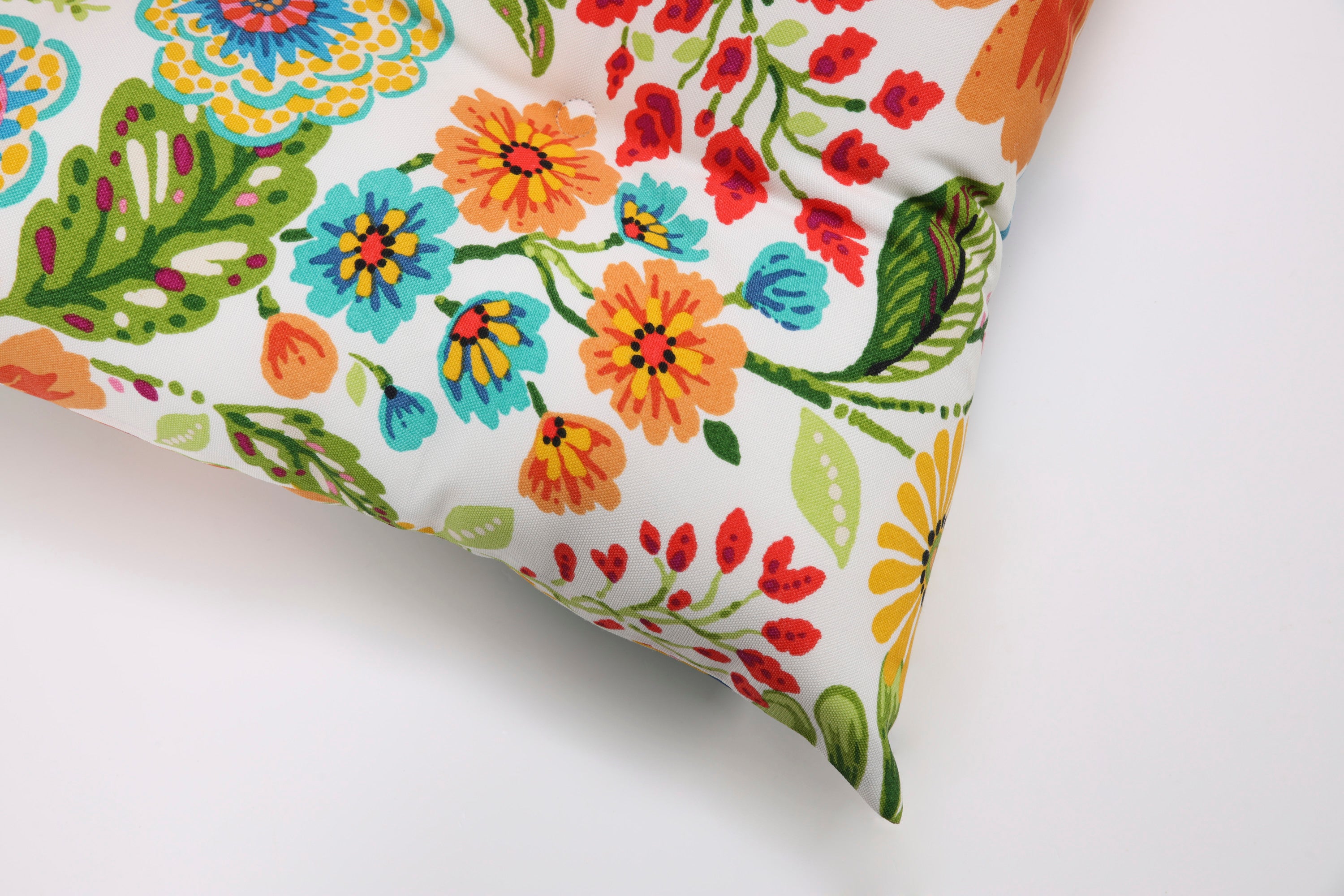 Outdoor/Indoor Gregoire Prima Blue Tufted Seat Cushions 19 in. L X 18.5