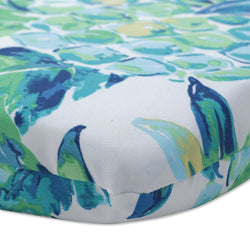 Vida Opal Blue Rounded Corners Seat Cushion (Set Of 2)