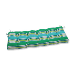 Aruba Stripe Turquoise\Green 56" Blown Bench