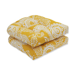 Addie Egg Yolk Wicker Seat Cushion (Set Of 2)