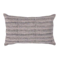 Christmas/Holiday Lumbar Throw Pillow, Dashing Dots in Black, 12" x 20"