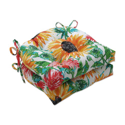 Sunflowers Sunburst Deluxe Tufted Chairpad