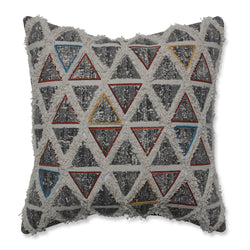 Standpoint Graphite Embroidered 17-inch Throw Pillow