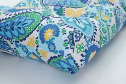 Amalia Paisley Blue 56" Blown Bench