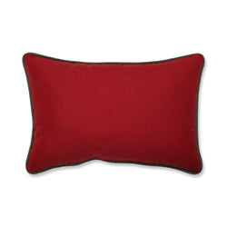 Indoor Christmas Frosty Scene Rectangular Throw Pillow