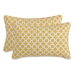 Hockley Yellow Rectangle Throw Pillow (Set Of 2)