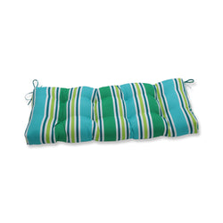Aruba Stripe Turquoise\Green 44" Blown Bench