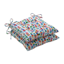 Color Tabs Primaries Tufted Seat Cushions