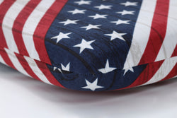 Major Americana Red Rounded Corners Seat Cushion (Set Of 2)