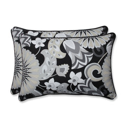 Sophia Graphite Over-Sized Rectangular Throw Pillow (Set Of 2)