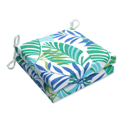 Islamorada Blue/Green Squared Corners Seat Cushion 20X20X3 (Set Of 2)