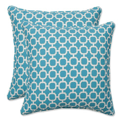 Hockley Teal 16.5-Inch Throw Pillow (Set Of 2)