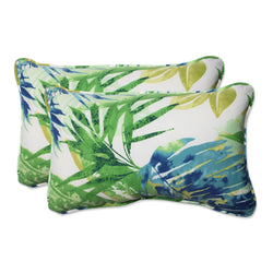 Soleil Blue/Green Rectangular Throw Pillow (Set Of 2)