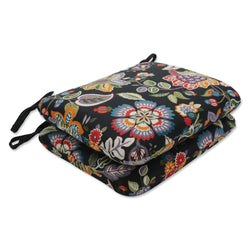Telfair Midnight Rounded Corners Seat Cushion (Set of 2)