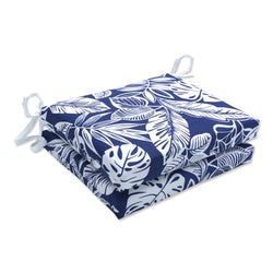 Delray Navy Squared Corners Seat Cushion (Set Of 2)
