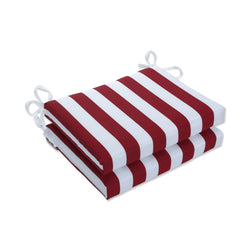 Midland Americana Red Squared Corners Seat Cushion (Set Of 2)
