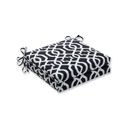 New Geo Black/White Squared Corners Seat Cushion 20X20X3 (Set Of 2)
