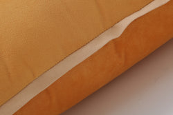 Indoor Velvet Flange Marigold Yellow 18-Inch Throw Pillow