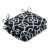 Kirkland Black Rounded Corners Seat Cushion (Set Of 2)