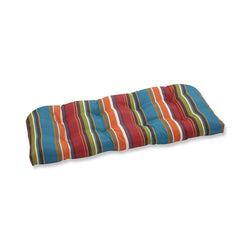 Outdoor/Indoor Westport Teal Wicker Loveseat Cushion