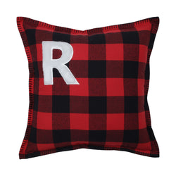 Indoor Christmas Buffalo Plaid R 16.5-inch Throw Pillow