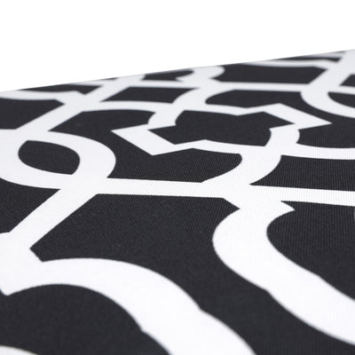 New Geo Black/White Rounded Corners Chair Cushion