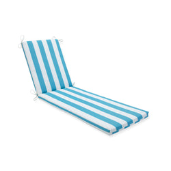 Cabana Stripe Turquoise Chaise Lounge Cushion 80X23X3