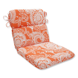 Addie Terra Cotta Rounded Corners Chair Cushion