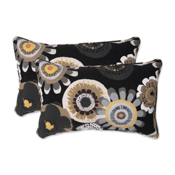 Crosby Ebony Rectangle Throw Pillow (Set Of 2)