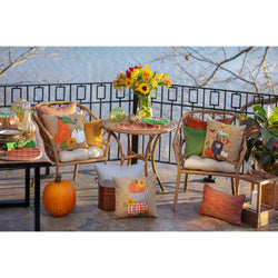 Indoor Velvet Flange Marigold Rectangular Throw Pillow