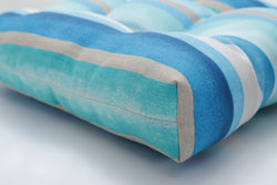 Dina Seaside Blue Wicker Seat Cushion (Set of 2)