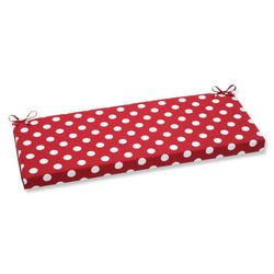 Polka Dot Red Bench Cushion