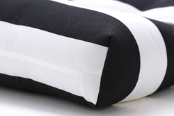 Cabana Stripe Black 48" Blown Bench