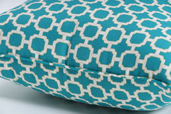 Hockley Teal 16.5-Inch Throw Pillow (Set Of 2)