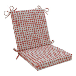 Alauda Coral Isle Red Squared Corner Chair Cushion