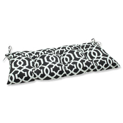 New Geo Black/White Tufted Bench/Swing Cushion