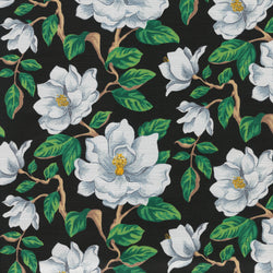 Magnolia Black Fabric