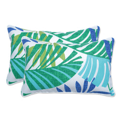Islamorada Blue/Green Rectangle Throw Pillow (Set Of 2)