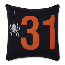 Spider 31 Orange 18-inch Throw Pillow